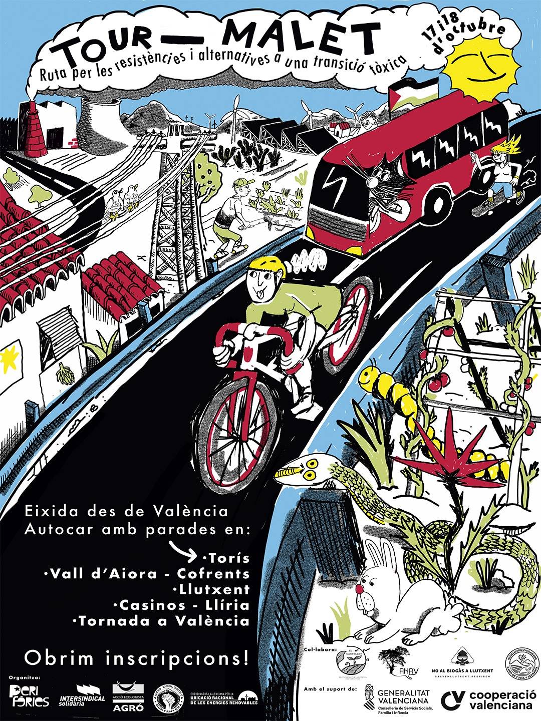 Tour-malet: ruta per les resistències i alternatives a una transició tòxica